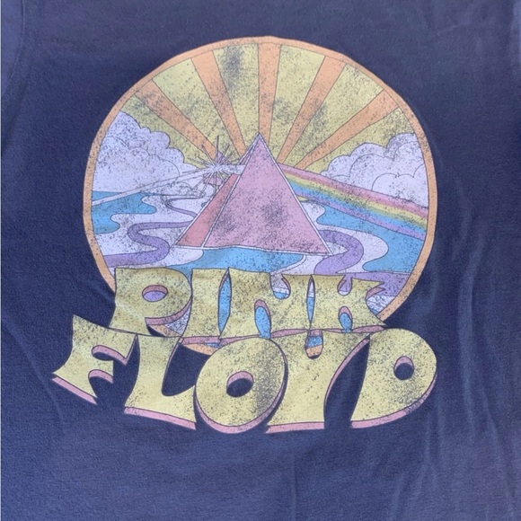 Pink Floyd blue graphic T-shirt Kids M (7-8) 1987 LOGO - Picture 2 of 6